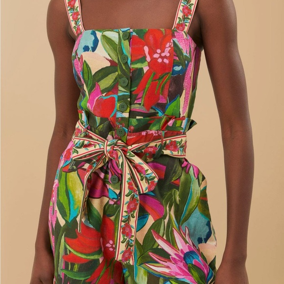 FARM Rio Multicolor Floral Romper - Picture 2 of 6